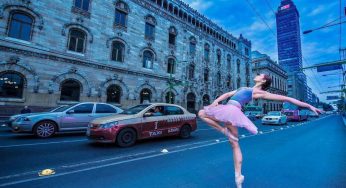 BAILARINAS DE BALLET TOMAN CRUCEROS DE LA CIUDAD DE MÉXICO
