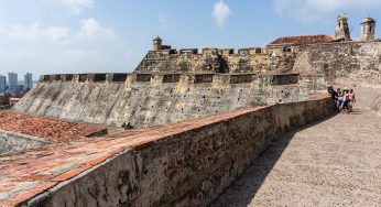 Este es el Castillo de San Felipe de Barajas en Cartagena, Colombia